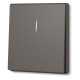 Выключатель одноклавишный с подсветкой МОККО VIDEX NOTA (VF-NT-SW1L-BR)