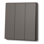 Выключатель трехклавишный мокко VIDEX NOTA (VF-NT-SW3-BR)