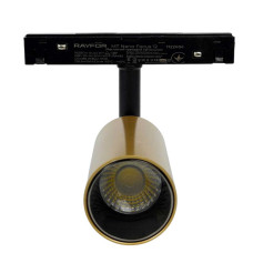 Трековый светильник RAYFOR MT Focus Nano золото мат 12W 1020Lm 30-40-50К 48V WiFi ( 1122404 )