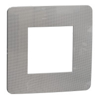 Рамка 1-постовая Unica Studio хром/белая Schneider Electric NU280255