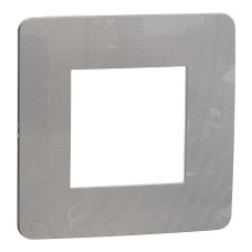 Рамка 1-постовая Unica Studio хром/белая Schneider Electric NU280255