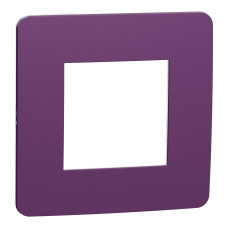 Рамка 1-постовая Unica Studio лиловая/бежевая Schneider Electric NU280215