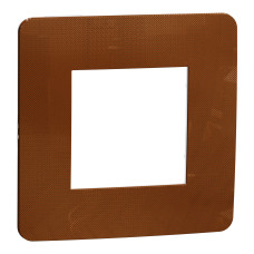 Рамка 1-постовая Unica Studio медь/белая Schneider Electric NU280257