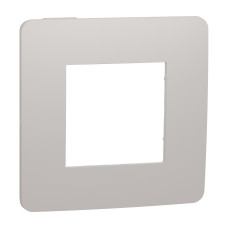 Рамка 1-постовая Unica Studio шампань/белая Schneider Electric NU280224