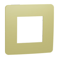 Рамка 1-постовая Unica Studio зеленое яблоко/белая Schneider Electric NU280211