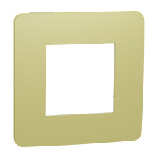 Рамка 1-постовая Unica Studio зеленое яблоко/белая Schneider Electric NU280211