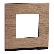 Рамка 1-постовая горизонтальная Unica Pure дуб/антрацит Schneider Electric NU600284