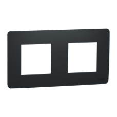 Рамка 2-местная Unica Studio антрацит Schneider Electric NU200454