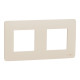 Рамка 2-местная Unica Studio бежевая Schneider Electric NU200444