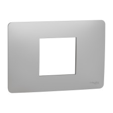 Рамка 2-модульная Unica Studio алюминий Schneider Electric NU210230