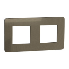 Рамка 2-постовая Unica Studio бронза/антрацит Schneider Electric NU280452