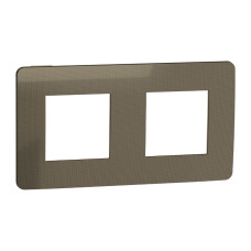 Рамка 2-постовая Unica Studio бронза/бежевая Schneider Electric NU280451