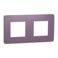 Рамка 2-постовая Unica Studio лиловая/бежевая Schneider Electric NU280415