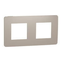 Рамка 2-постовая Unica Studio песочная/бежевая Schneider Electric NU280427
