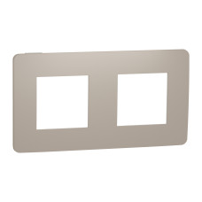 Рамка 2-постовая Unica Studio песочная/белая Schneider Electric NU280426