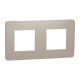 Рамка 2-постовая Unica Studio песочная/белая Schneider Electric NU280426