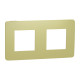 Рамка 2-постова Unica Studio зелене яблуко/бежева Schneider Electric NU280412