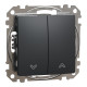 Выключатель для жалюзи черный Sedna Design & Elements Schneider Electric SDD114104