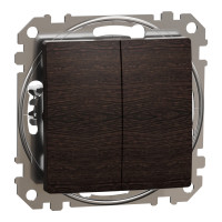 Выключатель двухклавишный венге Sedna Design Schneider Electric SDD181105