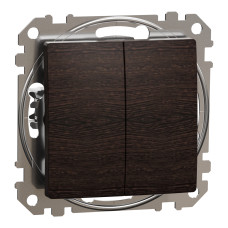 Выключатель двухклавишный венге Sedna Design Schneider Electric SDD181105