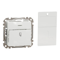 Вимикач картковий 10 А білий Sedna Design & Elements Schneider Electric SDD111121
