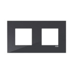 Рамка Zenit S 2-а Tacteo чорна (оргскло) logo ( 2CLA227210Z3102 )