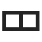 Рамка Zenit S 2-я черный мат logo ( 2CLA227210Z1502 )