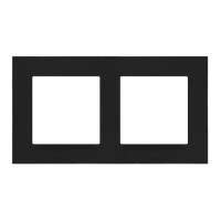 Рамка Zenit S 2-я черный мат logo ( 2CLA227210Z1502 )