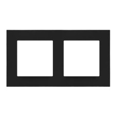 Рамка Zenit S 2-я черный мат logo ( 2CLA227210Z1502 )