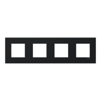 Рамка Zenit S 4-я черный мат logo ( 2CLA227410Z1502 )