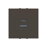 Розетка Zenit антрацит USB A+C 3A ( 2CLA228540N1801 )