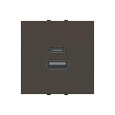 Розетка Zenit антрацит USB A+C 3A ( 2CLA228540N1801 )