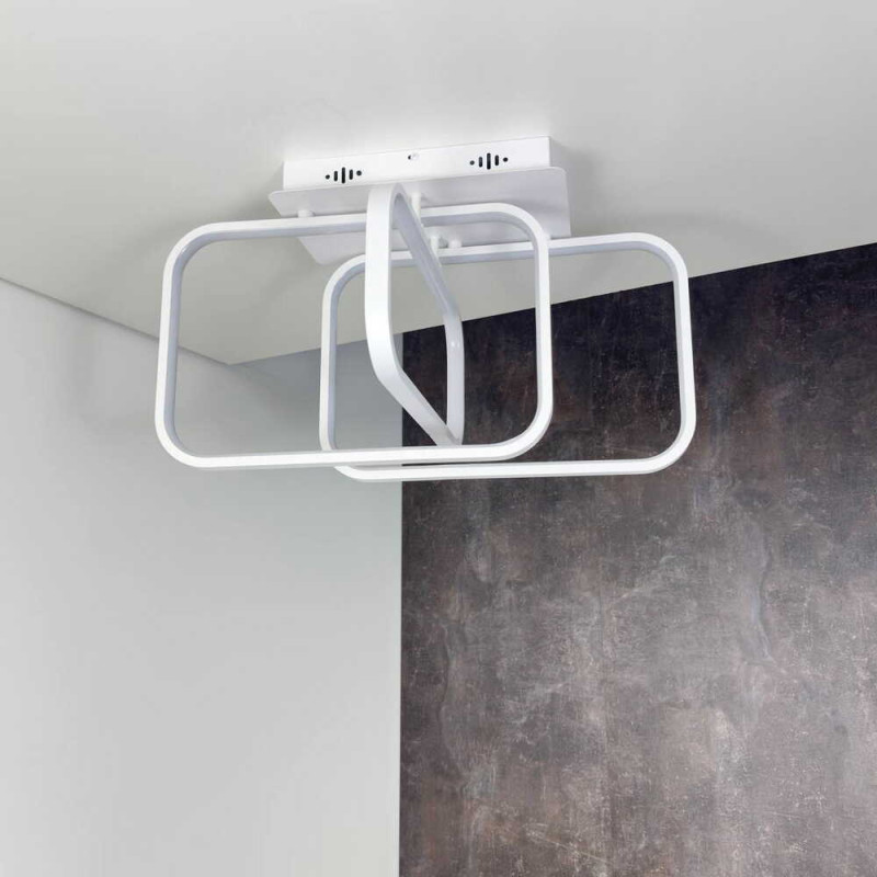 Светильник LED smart FIGARO +пульт 90W 3000-5000K IP20 белый Violux ( 220865 )