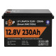 Аккумулятор LP LiFePO4 12V (12,8V) - 230 Ah (2944Wh) (Smart BMS 150А) с BT пластик