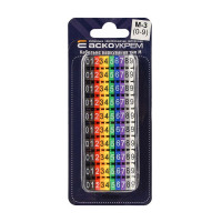 Комплект кабельной маркировки М1-3 разноцветный АСКО A0150080074