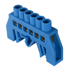 Нульова шина універсальна ВС - 3В 6 отв. АСКО A0150120082