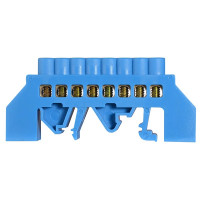 Нулевая шина в пластиковом корпусе BC-6В 8 отв. (8*12) АСКО A0150120089