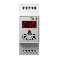 Одноканальный цифровой терморегулятор с датчиком ТР-1 DS18B20 2м (в розетку) DigiTOP