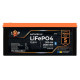 Аккумулятор LP LiFePO4 12,8V - 200 Ah (2560Wh) (BMS 200A/100А) пластик Smart BT
