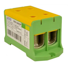 Клемма ввода силовая 240/2Р (425 А) желто-зеленая серии KBV АСКО A0130010207