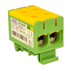 Клемма ввода силовая 50/2Р (160 А) желто-зеленая серии KBV АСКО A0130010181