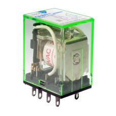 Реле промежуточное с кнопкой тест NJDC-17(D)/3ZS PLU DC24V 5A, 3 группы кон-тов CHINT 651140