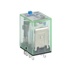 Реле промежуточное с кнопкой тест NJDC-17(D)/4ZS PLU AC24V с LED инд. 3A 4 группы кон-тов CHINT 651142