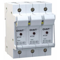 Тримач запобіжників з індикацією NRT28-32X 3P до 32А 10х38мм CHINT 520470