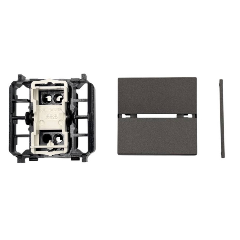 Выключатель Zenit Total антрацит 1-й проходной ( 2CLA220200N1601 )