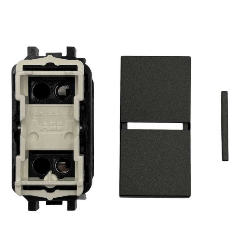 Выключатель Zenit антрацит Total 1-й мод. (2CLA210100N1601)