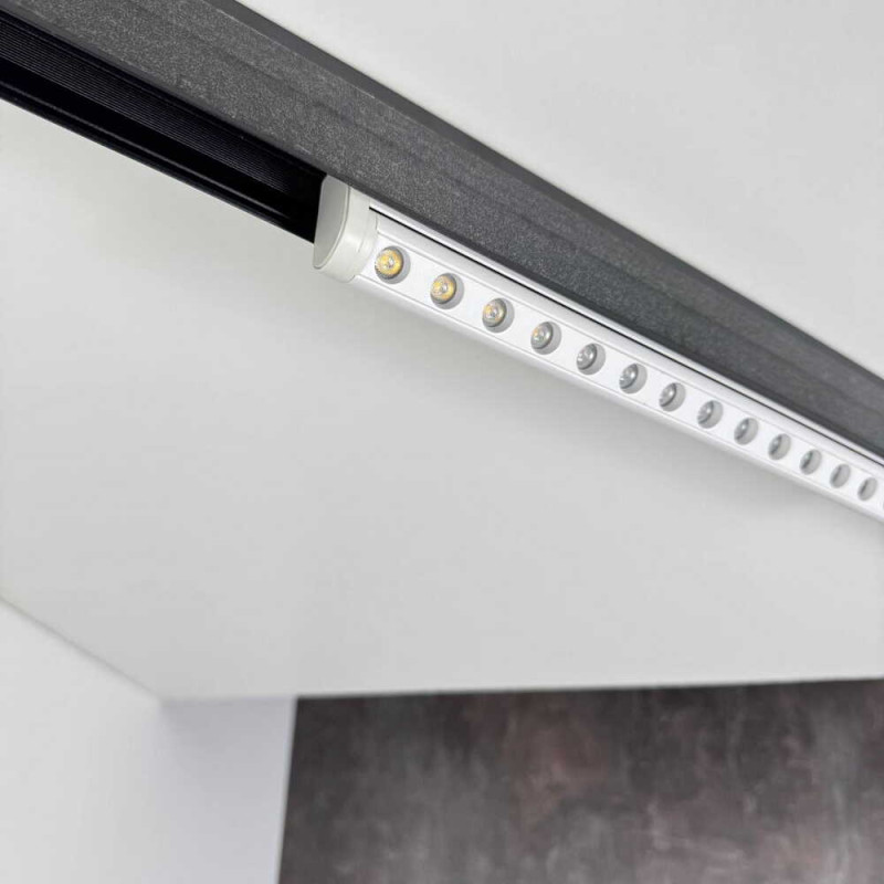 Магнітний трековий світильник RAYFOR MT Roll білий 18W 1530Lm 30-40-50К 48V WiFi ( 1120421 )