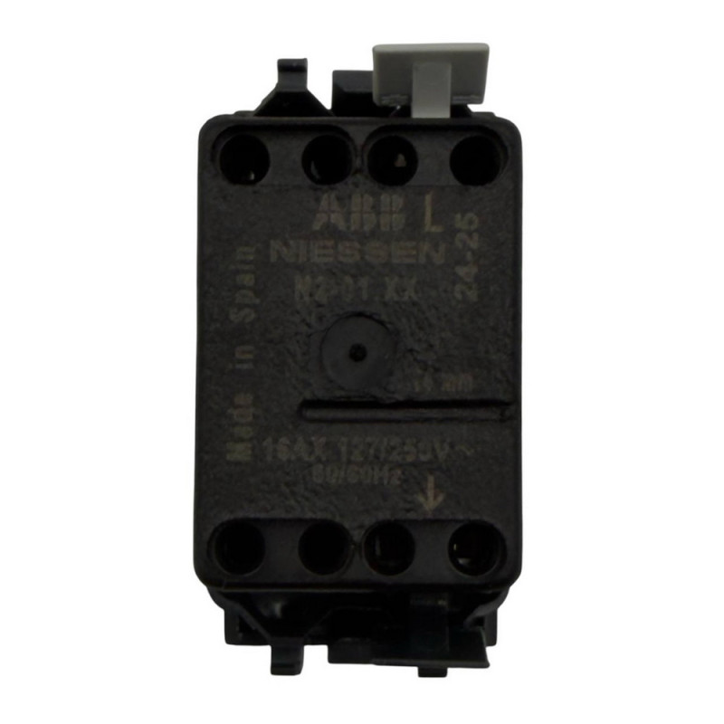 Вимикач Zenit чорний мат 1-й 1 мод. ( 2CLA210100N1501 )