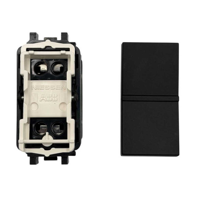 Вимикач Zenit чорний мат 1-й 1 мод.проміжний ( 2CLA211000N1501 )