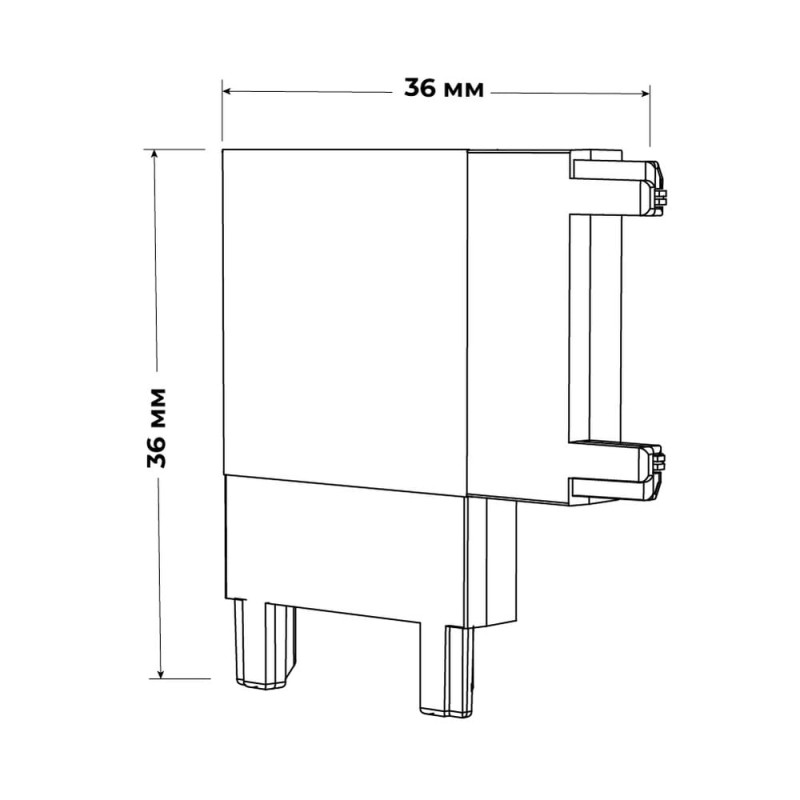 З’єднувач DTA-L кутовий білий Violux ( 320019 )